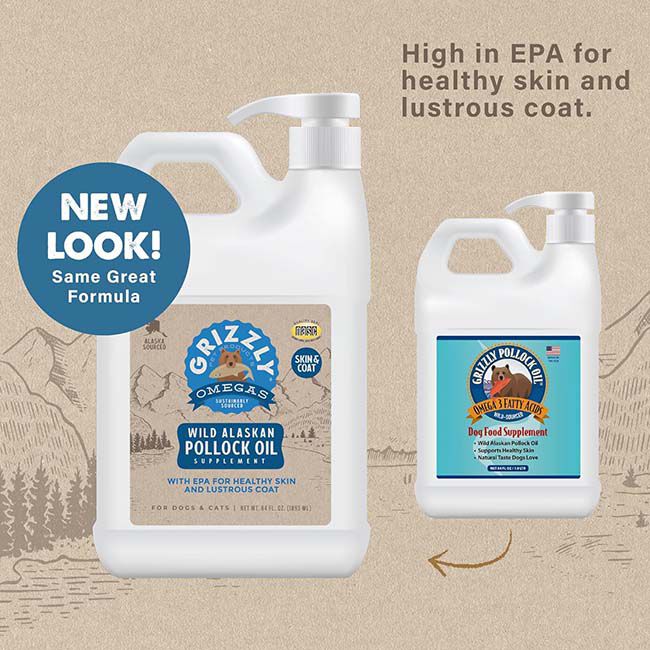 Grizzly Pet Products Wild Alaskan Pollock Oil Supplement image number null
