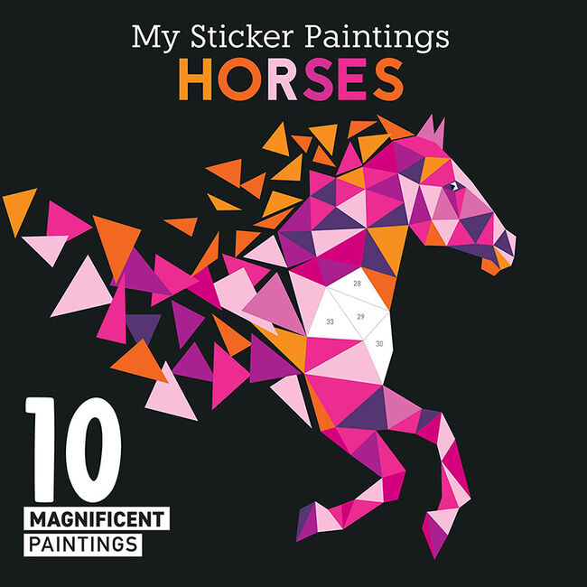My Sticker Paintings: Horses: 10 Magnificent Paintings for Kids 6-10 image number null