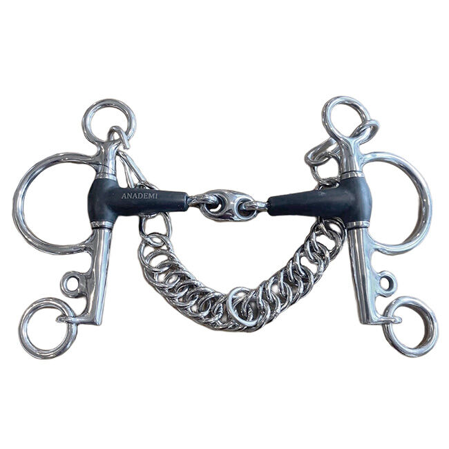 Anademi Rubber Peanut Lozenge Pelham Bit image number null