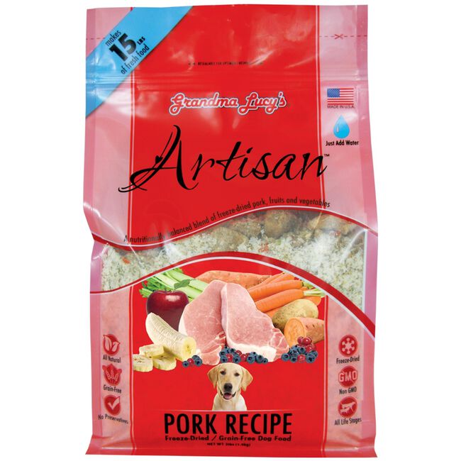 Grandma Lucy's Artisan Freeze-Dried Grain-Free Dog Food - Pork  3 lb image number null