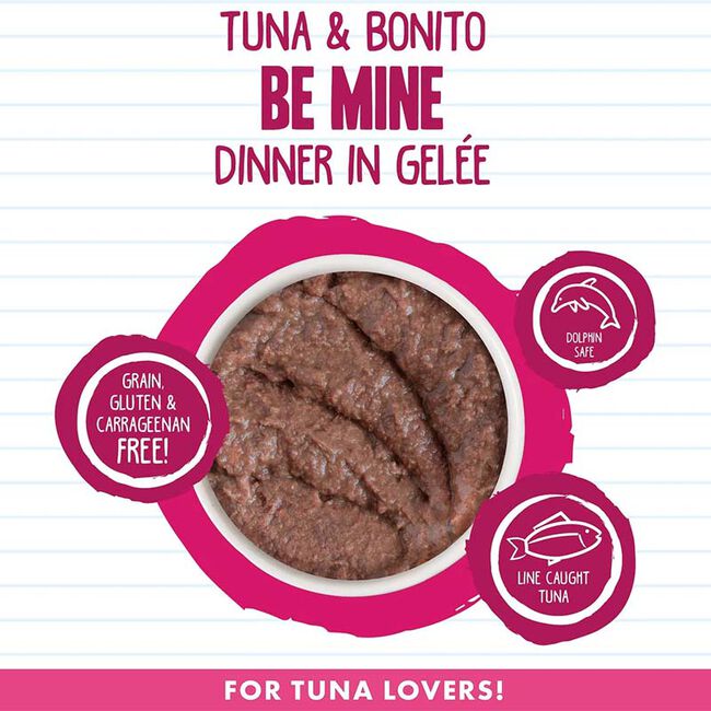 Weruva BFF Minced Cat Food - Be Mine Tuna & Bonito Dinner in Gelee - 5.5 oz image number null