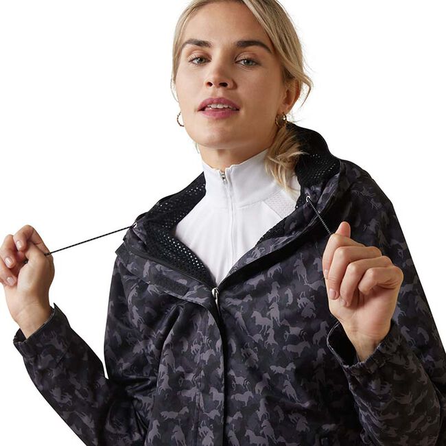 Ariat Women's Spectator Waterproof Jacket - Periscope Camo Horse image number null
