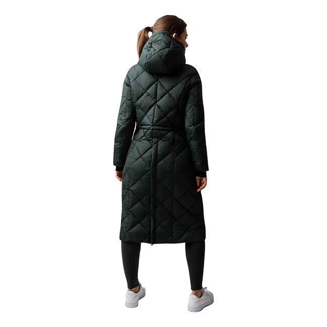 B Vertigo Women's Gem Insulated Long Riding Jacket - Scarab Green image number null