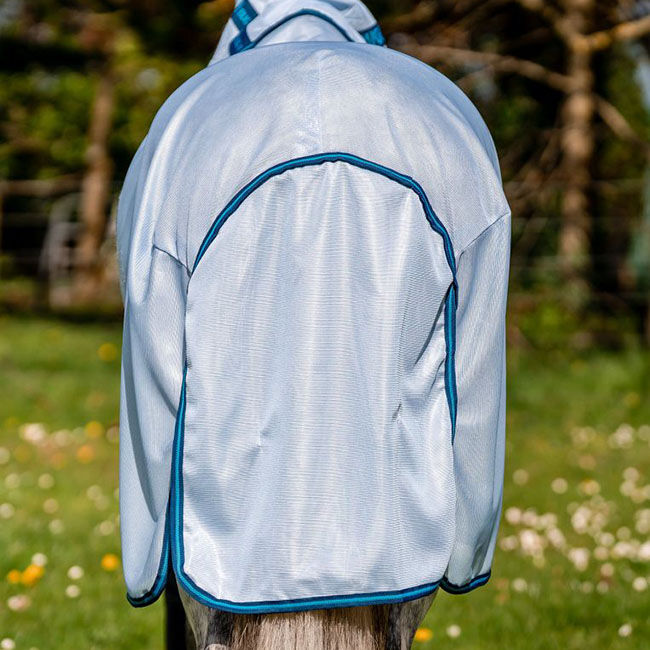 Horseware Amigo Bug Rug Fly Sheet (0g Light) - Azure Blue/Navy & Electric Blue image number null