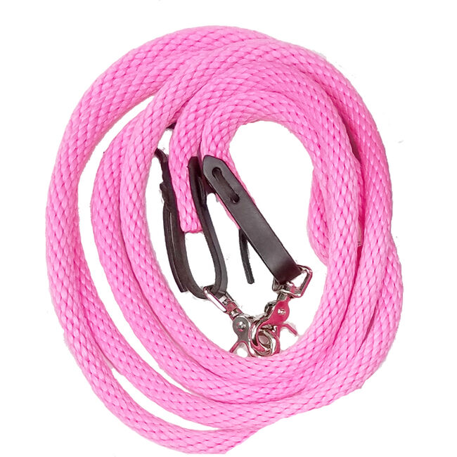 Triple E 10&prime; Poly Rope Game Reins Pink image number null