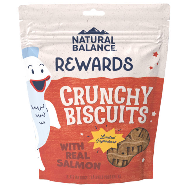 Natural Balance Rewards Crunchy Biscuits with Real Salmon - Sweet Potato & Salmon Recipe image number null