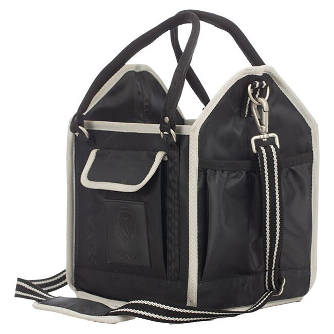 Equinavia Darby Small Collapsible Grooming Tote Black/Silver