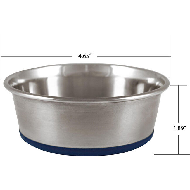 OurPets Durapet Premium Rubber-Bonded Stainless Steel Bowl image number null