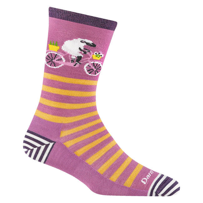 Darn Tough Women's Animal Haus Crew Lightweight Lifestyle Sock - Lilac image number null