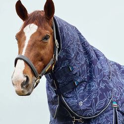 WeatherBeeta ComFiTec Essential Turnout Neck Cover (220g) - Limited Edition Floral Print