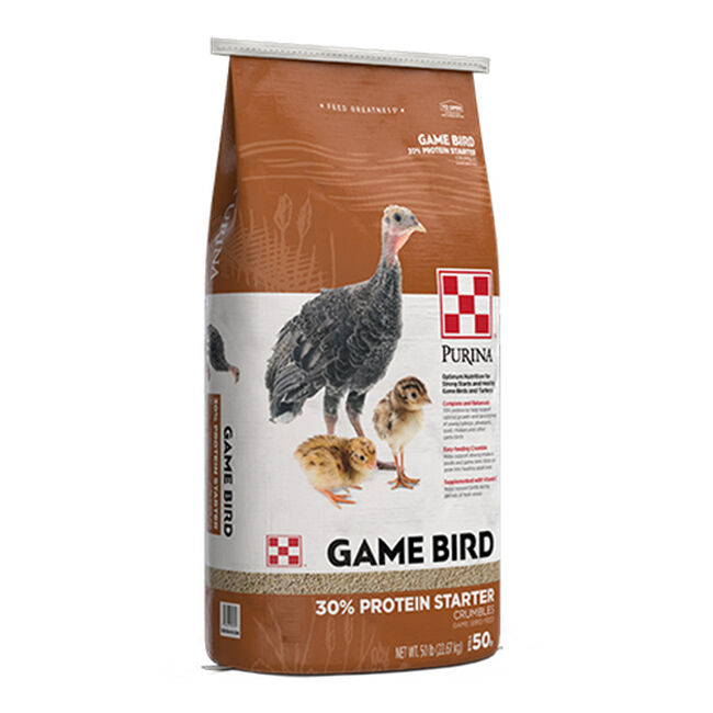 Purina Mills Game Bird 30% Medicated Starter - 50 lb image number null