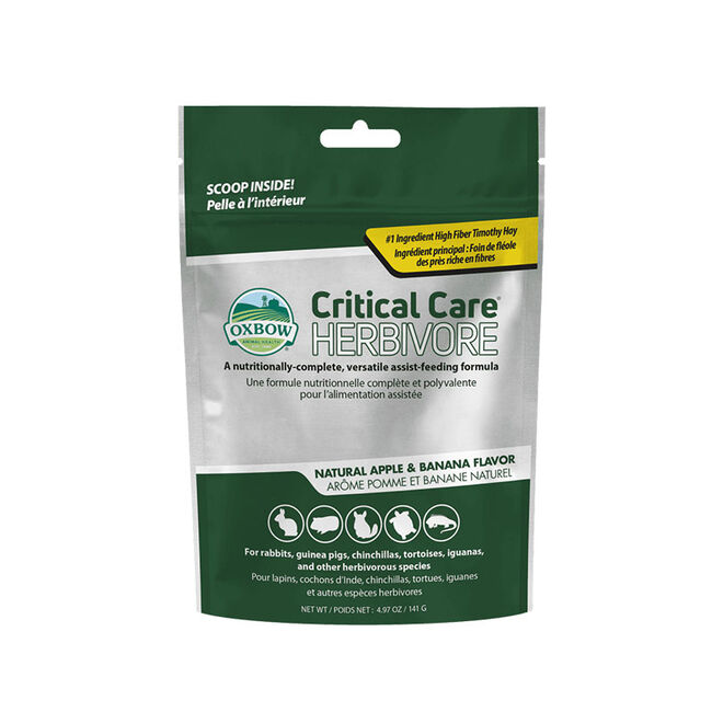 Oxbow Animal Health Critical Care Herbivore - Natural Apple & Banana Flavor image number null