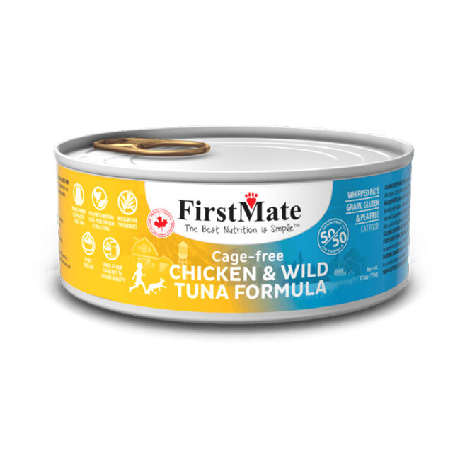 FirstMate Grain-Free Cat Food - Chicken & Wild Tuna Formula - 5.5 oz image number null