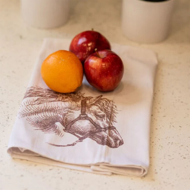 AWST International Flour Sack Kitchen Towel - Vintage Horse Head image number null