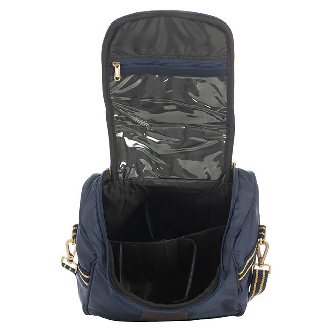 Equinavia Darby Zip Top Grooming Bag - Navy/Gold image number null