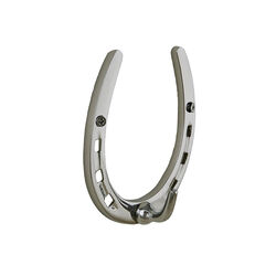Horse Fare Brass Horseshoe Hook - Chrome