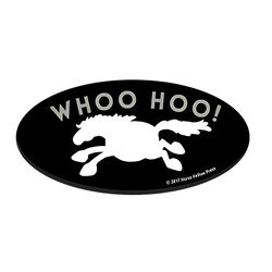 Horse Hollow Press Helmet Sticker - Woo Hoo