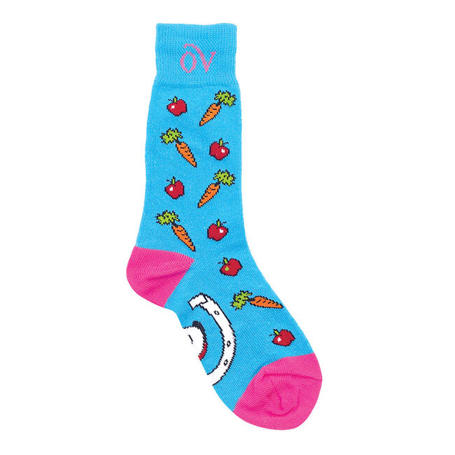 Ovation Lucky Kids Socks - Turquoise & Pink image number null
