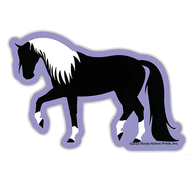 Horse Hollow Press Die-Cut Sticker - Purple Horse image number null