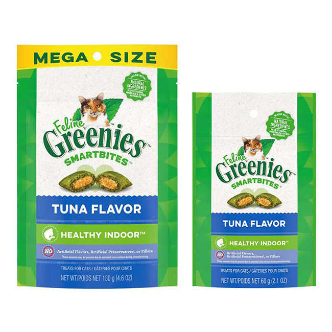 Greenies Feline Smartbites Healthy Indoor Cat Treats - Tuna Recipe image number null