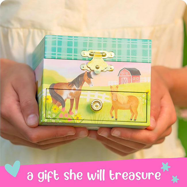 Giggle & Honey Musical Jewelry Box - Dancing Horse image number null