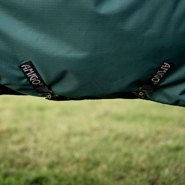 Horseware Amigo Ripstop 900D Turnout (100g Light) - Dynasty Green/Navy/Silver image number null