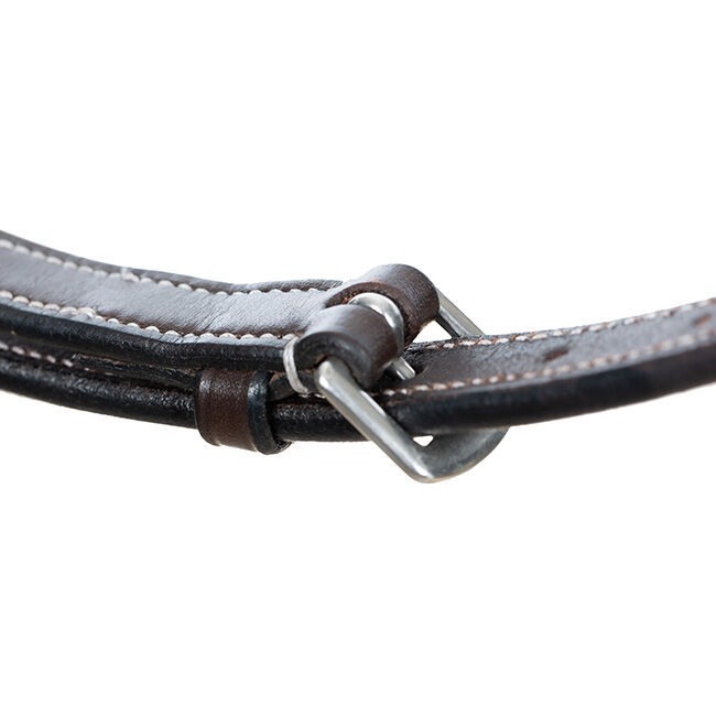 Equinavia Valkyrie Fancy Stitched Standing Martingale - Chocolate Brown image number null