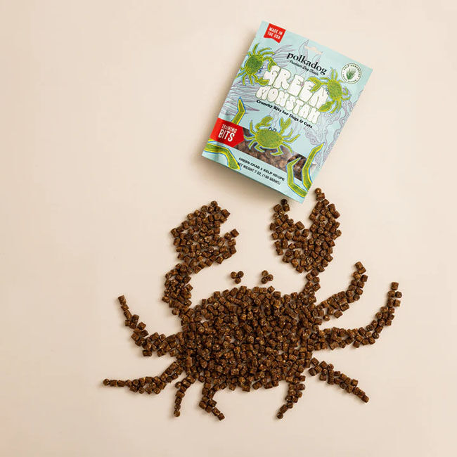 Polkadog Green Monstah Bits - Crunchy Bits for Dogs & Cats image number null