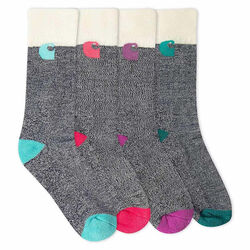 Carhartt Girl's Camp Socks - 6-Pack