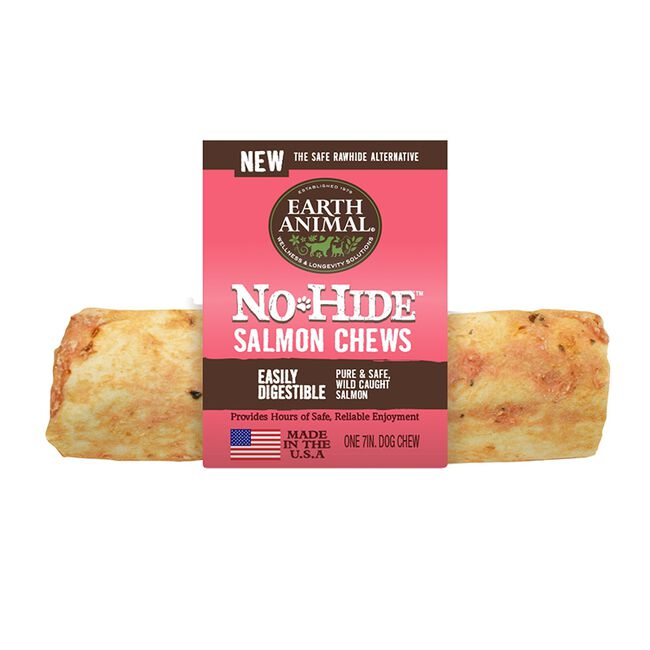 Earth Animal No-Hide Salmon Chews for Dogs - 7" image number null