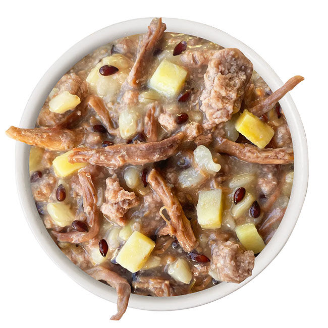 Weruva Awesome Shiny Dog Food - Beef & Brown Rice Recipe with Flaxseed - 14 oz image number null