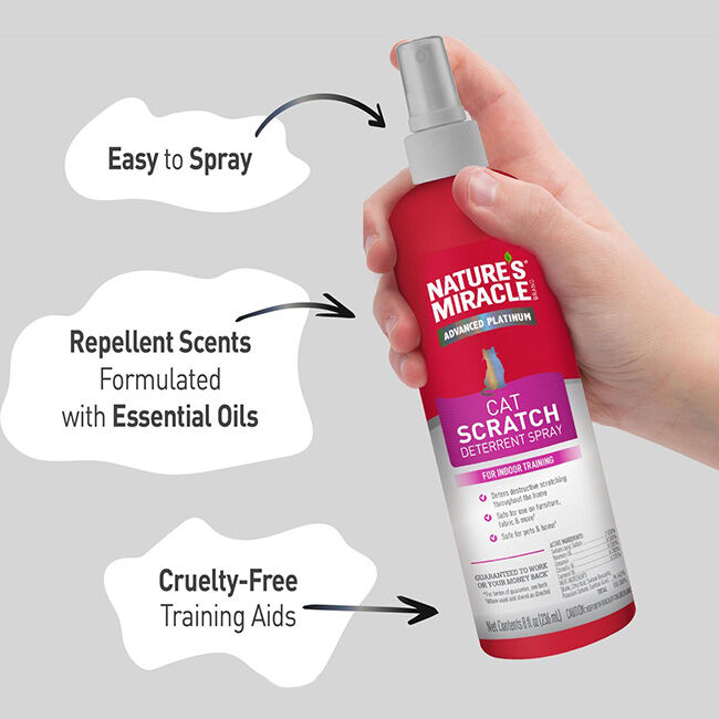 Nature s Miracle No Scratch Cat Deterrent Spray 8 oz The Cheshire Horse