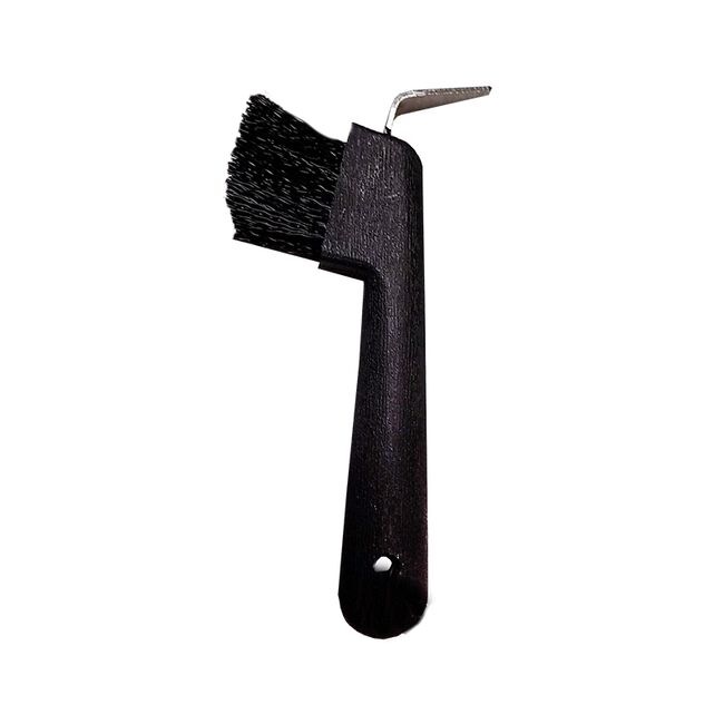 Roma Deluxe Hoof Pick w/Brush - Black image number null