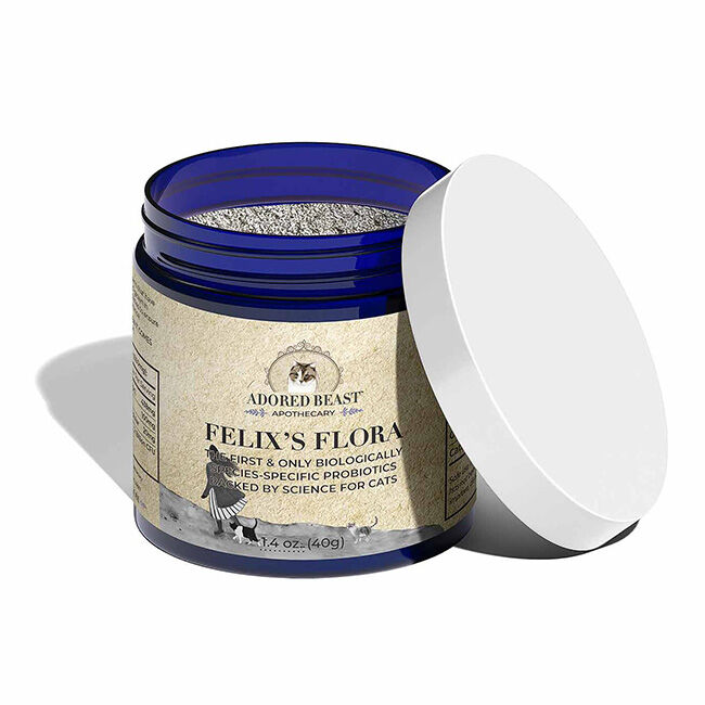 Adored Beast Apothecary Felix's Flora - Feline Species Specific Probiotic - 40g image number null