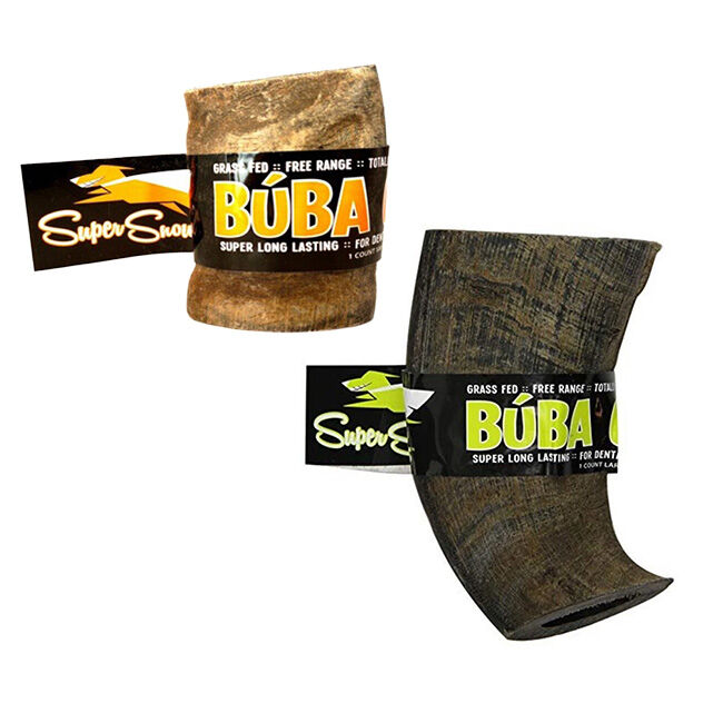 Super Snouts Buba Chews - Water Buffalo Horn Dog Chew image number null