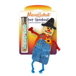 Meowijuana Get Spooked Refillable Catnip Toy - Scarecrow