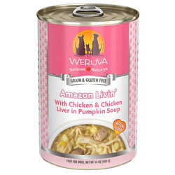 Weruva Classic Dog Food - Amazon Livin' (previously Nine Liver) with Chicken & Chicken Liver in Pumpkin Soup - 14 oz