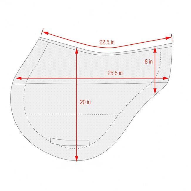 Equine Comfort Products Grip Tech Eventing Pad image number null