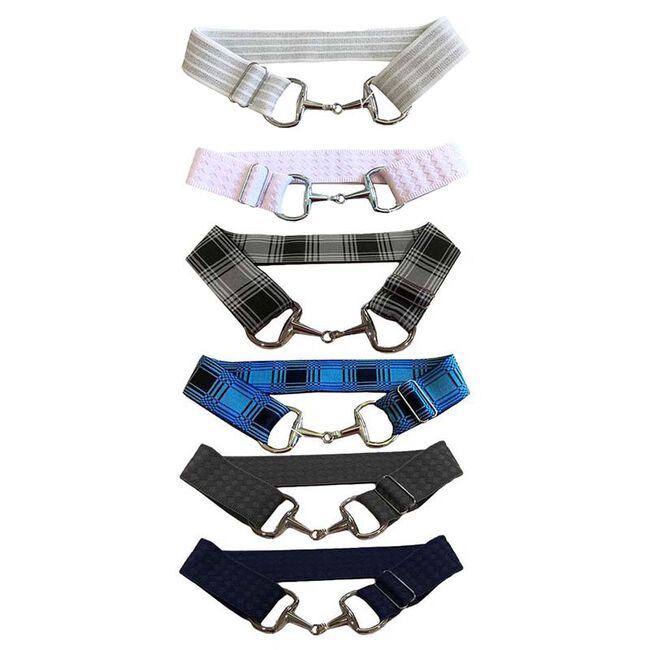 Anademi Stretch Belt with Silver-Tone Bit Buckle - Prints image number null