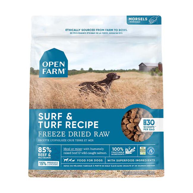 Open Farm Freeze Dried Raw Dog Food - Surf & Turf image number null