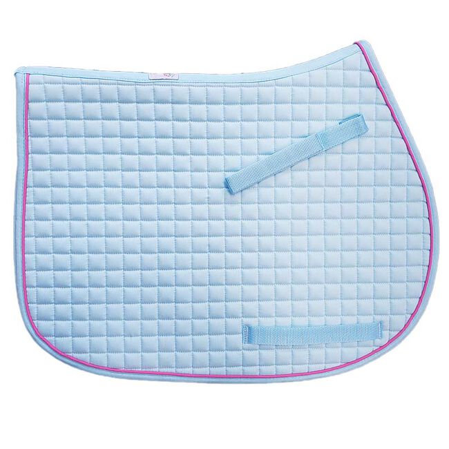 PRI Cotton Quilted All Purpose Square Pony Pad, Sky Blue/Pink image number null