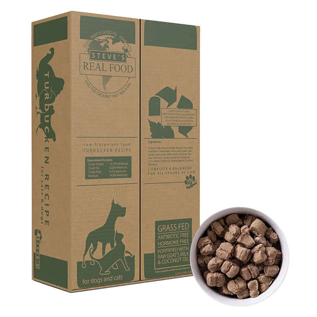 Steve's Real Food Raw Frozen Dog & Cat Food - Turducken Nuggets image number null