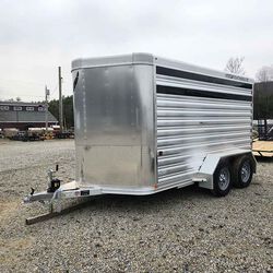 Featherlite 2023 Model 8107 12' Bumper Pull Low Profile Livestock Trailer
