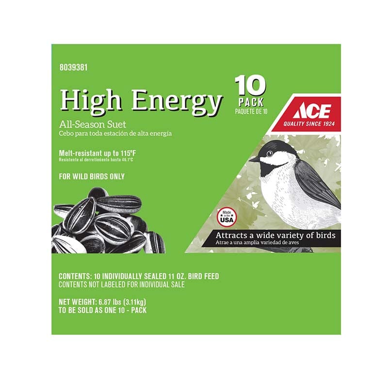 Ace Hardware Assorted Species High Energy Suet - 11 oz - 10-Pack