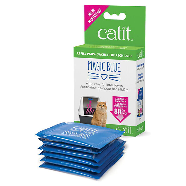 Catit Magic Blue Odor Reducing Refill Pads - 6-Pack - Closeout image number null