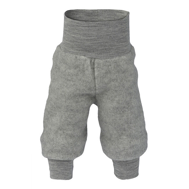 Engel Baby 100% Wool Fleece Pants - Light Grey Melange image number null