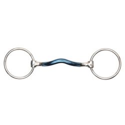 Shires Blue Sweet Iron Loose Ring with Mullen Mouth