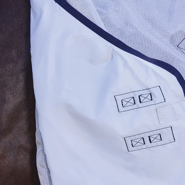 WeatherBeeta ComFiTec Hexi Shield Fly Sheet Combo - Silver/Navy/White image number null