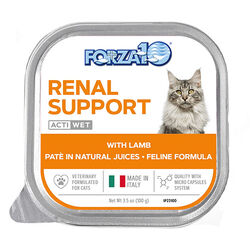 Forza10 Nutraceutic Actiwet Cat Food - Renal Support Diet - Lamb Recipe - 3.5 oz