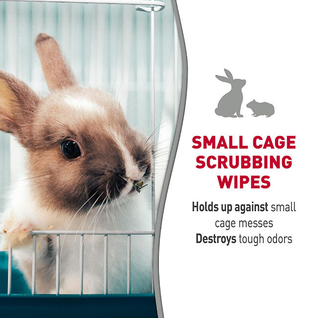 Nature's Miracle Small Animal Cage Scrubbing Wipes - 30 Count image number null